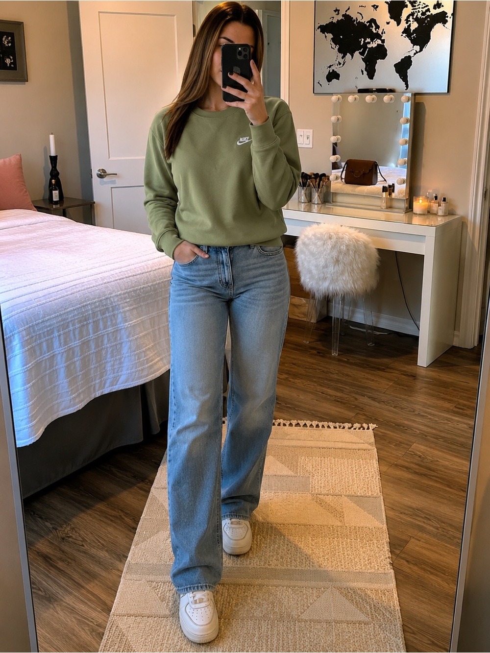 Sage green Nike pullover